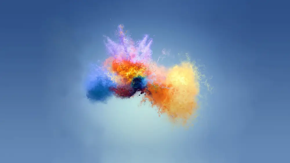 炫彩粉尘爆炸艺术壁纸