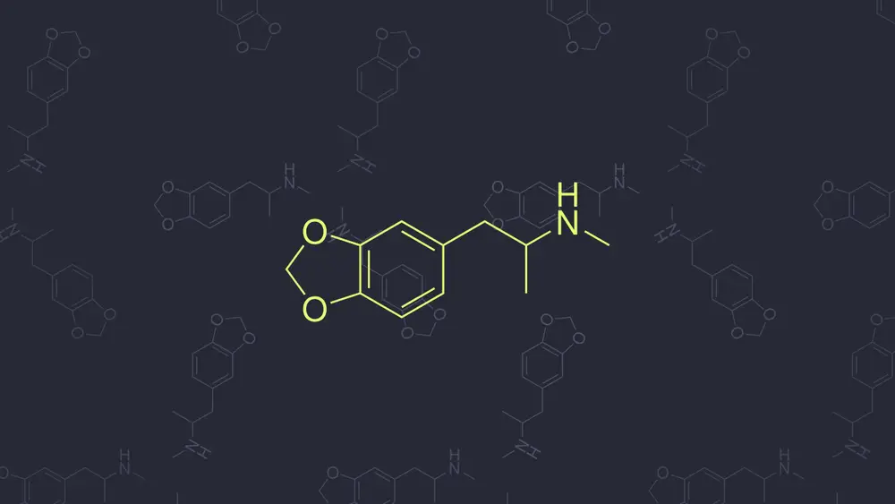 MDMA化学结构式简约壁纸