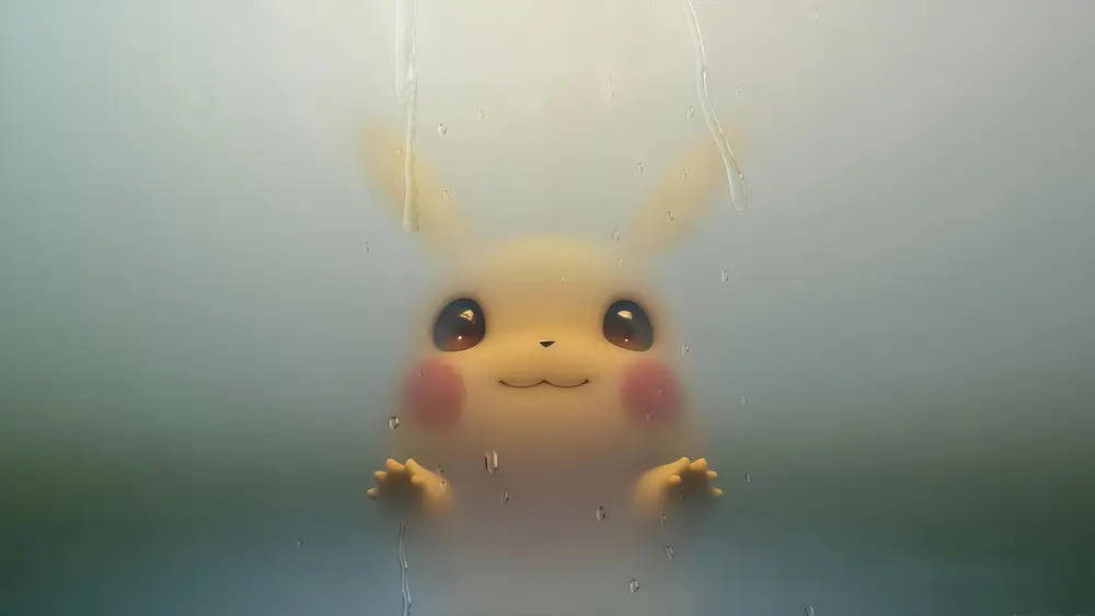 雨窗后的可爱萌物