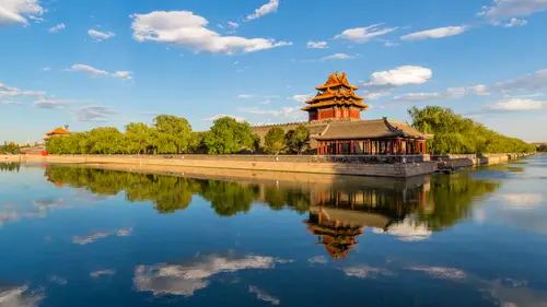 1920x1080 Desktop Wallpaper - 故宫角楼水景倒影