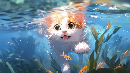 可爱猫咪高清桌面壁纸：萌宠爱好者的治愈系电脑壁纸合集