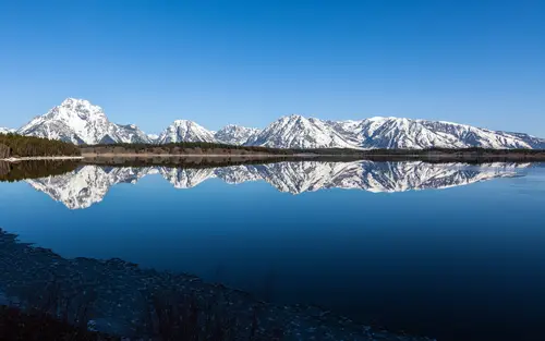 3840x2400 Desktop 自然风景 Wallpaper - 雪山倒影自然风光