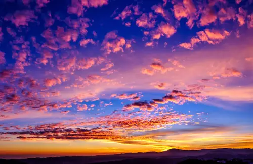 5118x3324 Tablet 自然风景 Wallpaper - 梦幻紫粉色夕阳云霞